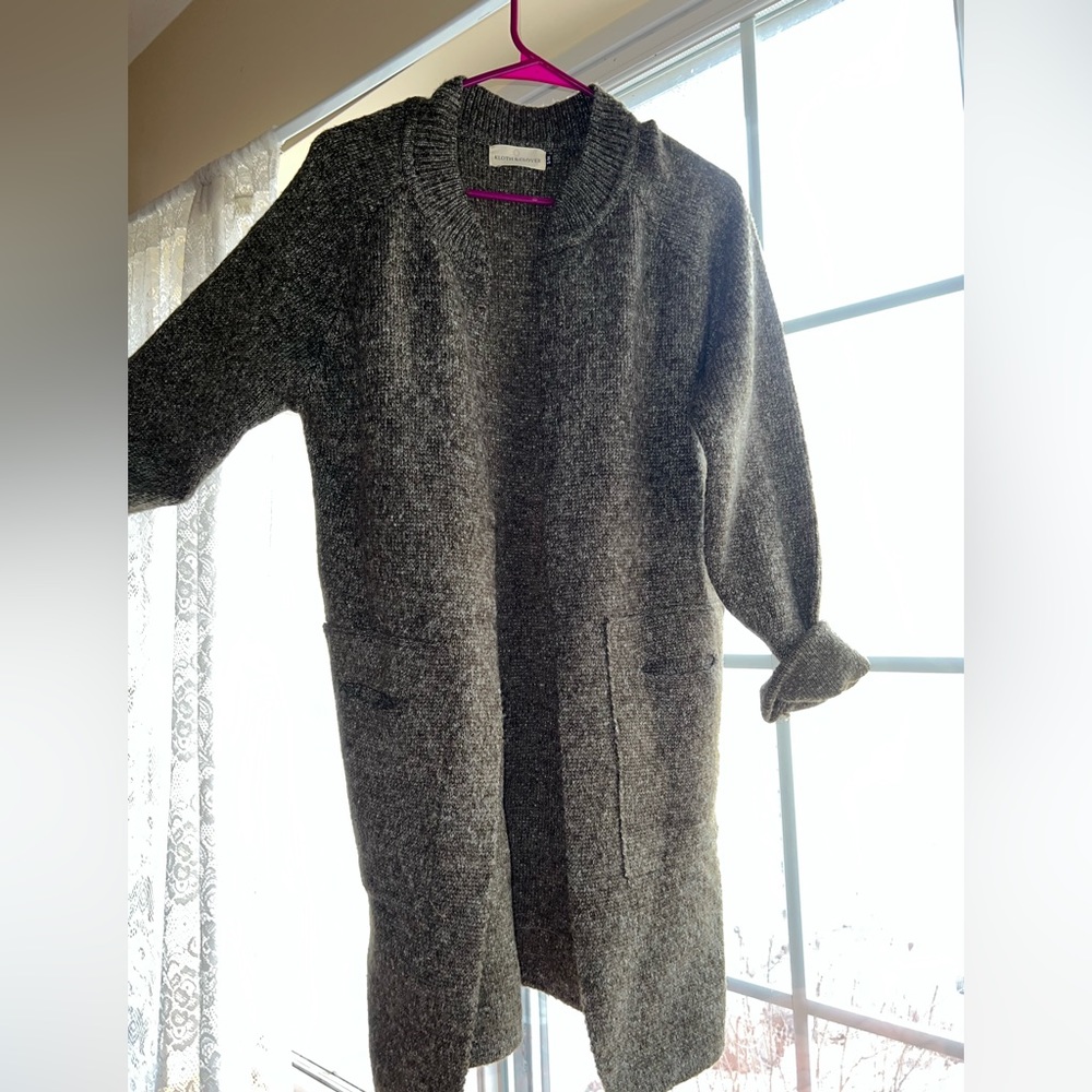 Army Green Knit Cardigan (worn once) S